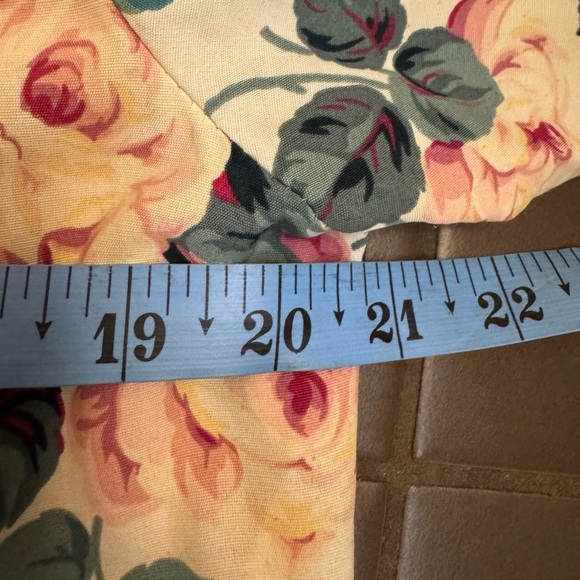 80’S VINTAGE E.D. MICHAELS Floral Women’s Dress Size 13/14 Pockets Modest Farm - Picture 15 of 15